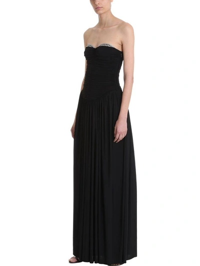 Shop Alexander Wang Ruched Bodice Gown Dress In Black