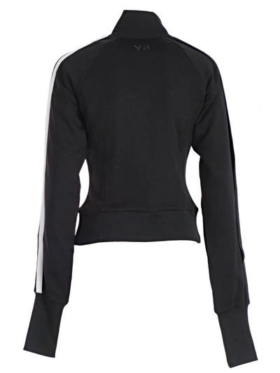 Shop Y-3 Yohji Yamamoto Striped Sleeve Sports Jacket In Black