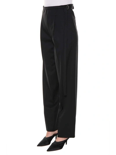 Shop Helmut Lang Palazzo Trousers In Nero
