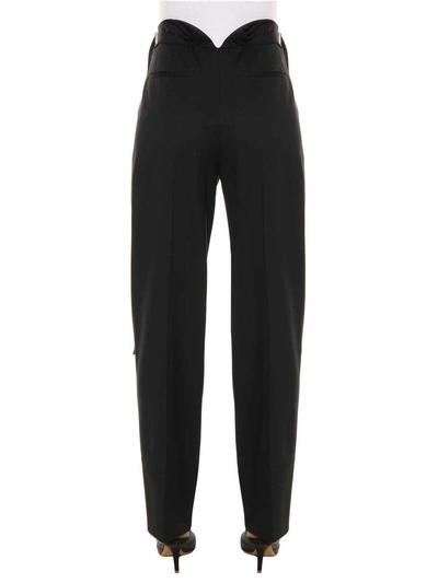 Shop Helmut Lang Palazzo Trousers In Nero