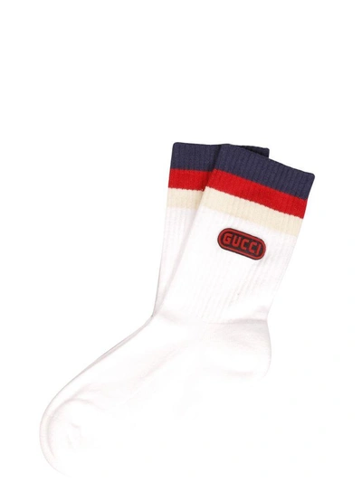 Shop Gucci Logo Sock In 9000