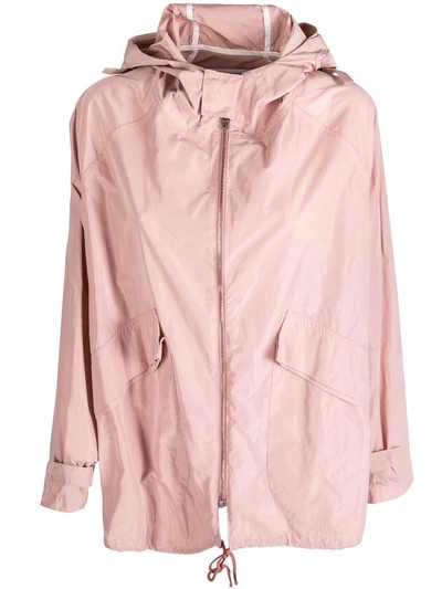 Shop Department 5 Zipped Hooded Jacket In Cipria