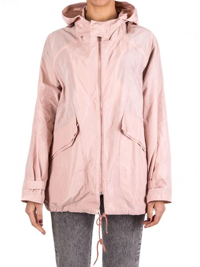 Shop Department 5 Zipped Hooded Jacket In Cipria