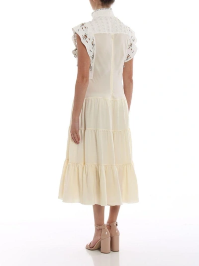 Shop Chloé Dress In Pristine White