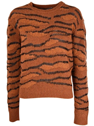 Shop Stella Mccartney Roundneck Sweater In Multicolor