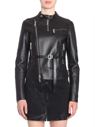 Shop Dsquared2 Biker Jacket In Black