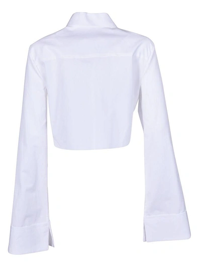 Shop Off-white Cropped Button Down Shirt