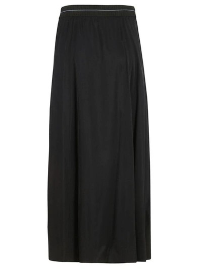 Shop Prada Asymmetric Skirt In Nero