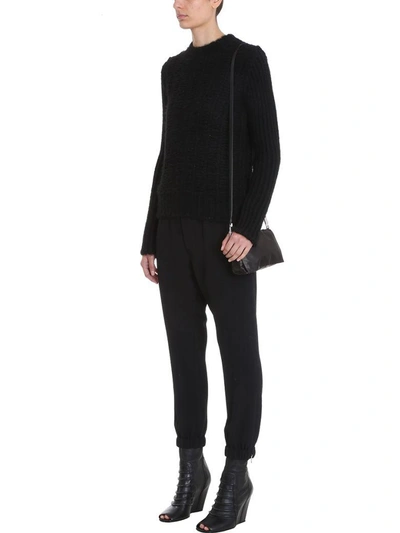 Shop Rick Owens Drawstring Woven Pants In Black