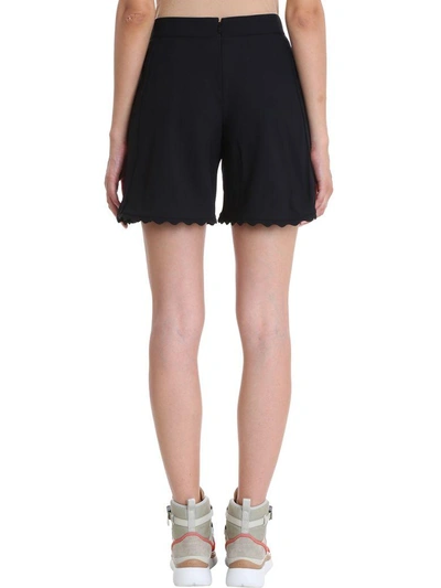 Shop Chloé Black Crepe Shorts