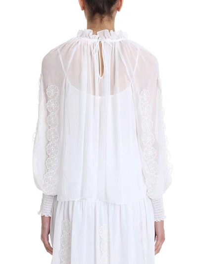 Shop See By Chloé White Chiffon Blouse