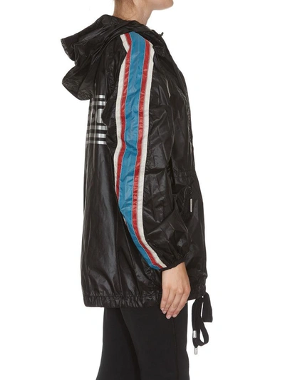 Shop Marc Jacobs Hooded Windbreaker In Black