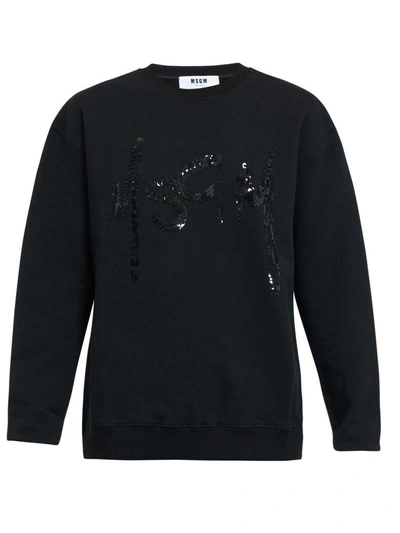 Shop Msgm " Sweater" In Black