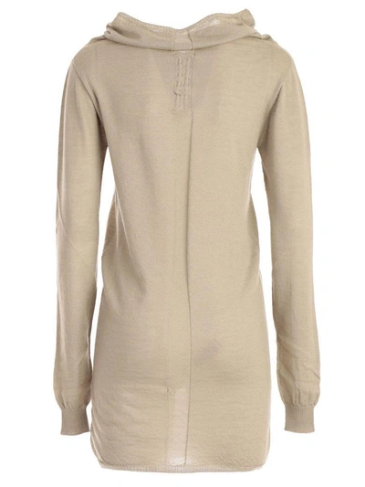Shop Rick Owens Cowl Neck Jumper In Pearl