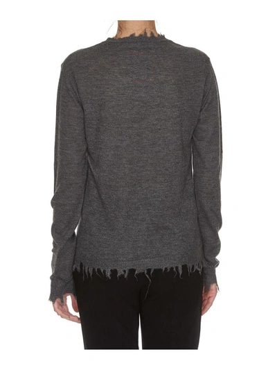 Shop Uma Wang Knit Sweater In Dark Grey
