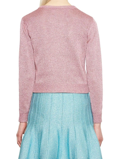 Shop Alberta Ferretti 'rainbow Week' Sweater In Pink
