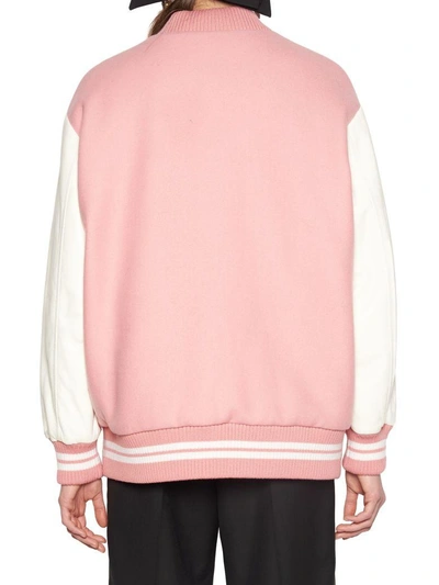 Shop Miu Miu 'love' Jacket In Pink