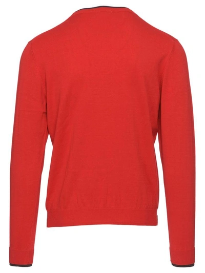 Shop Sun 68 Sun68 Cotton Sweater In 10-rosso