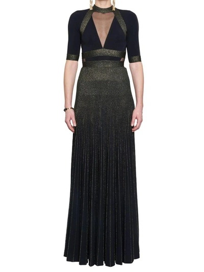 Shop Elie Saab 'knit' Dress In Black