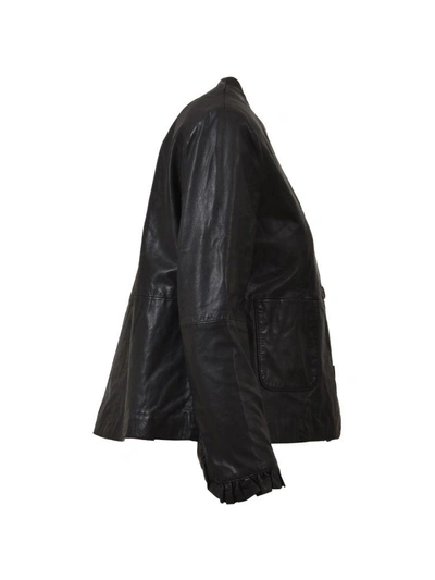 Shop Sword 6.6.44 Ruffle Detail Jacket Black