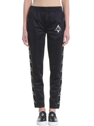 Shop Marcelo Burlon County Of Milan X Kappa Pants In Black