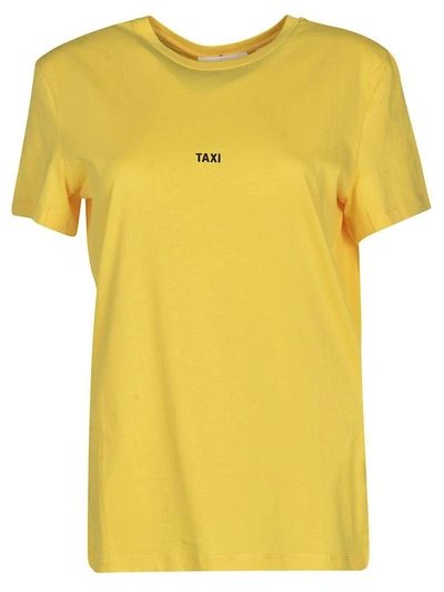 Shop Helmut Lang Taxi T-shirt In Giallo
