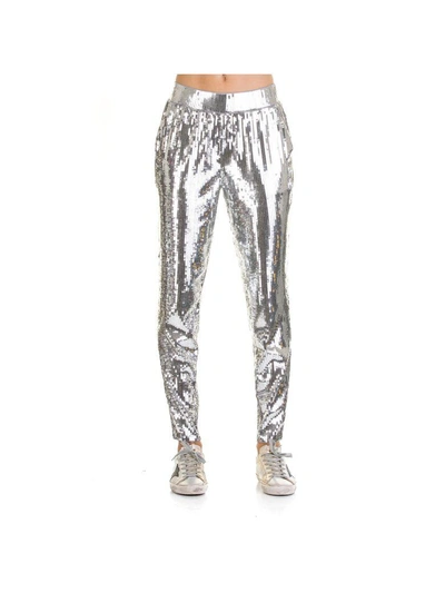 Shop Michael Kors Trousers In Silver