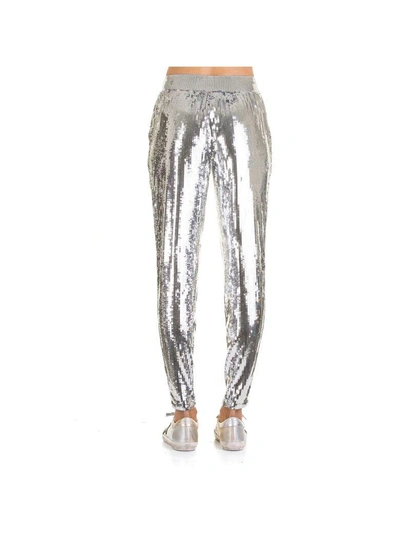 Shop Michael Kors Trousers In Silver