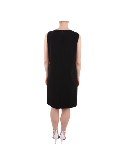 Shop Boutique Moschino Crepe Dress In Black