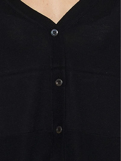 Shop Prada Linea Rossa Cardigan In Black