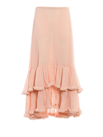 Shop Chloé Skirt In 6epeach Blush