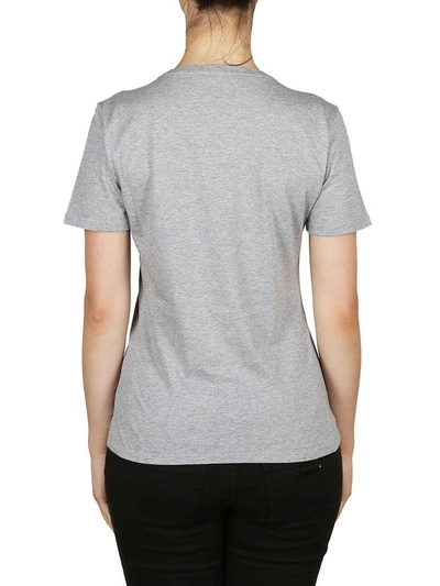Shop Alexander Mcqueen Flora Print T-shirt In Grey