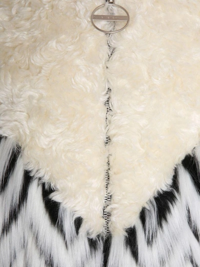 Shop Givenchy Faux Fur Bomber Jacket In White