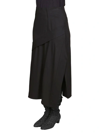 Shop Sportmax Pleated Skirt In Black