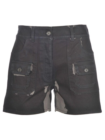 Shop Prada Short #2 In Black + Grey