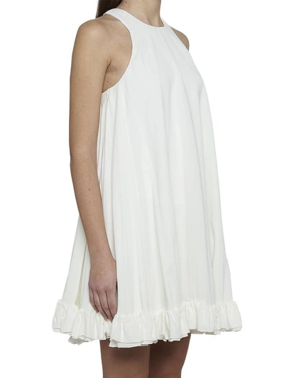 Shop Msgm Dress In White
