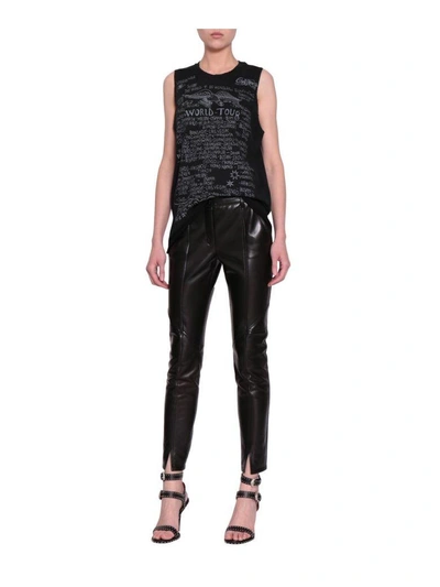 Shop Givenchy World Tour Cotton Top In Nero