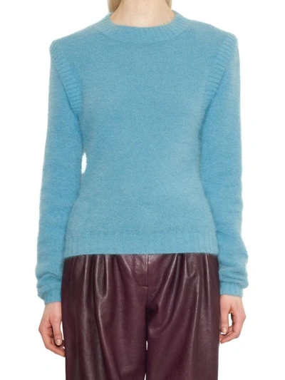 Shop Alberta Ferretti Sweater In Light Blue
