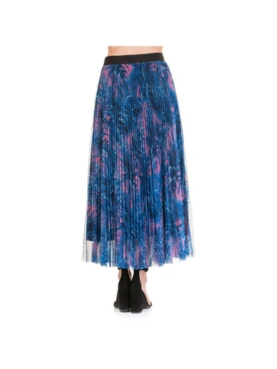 Shop Msgm Skirt In Blue