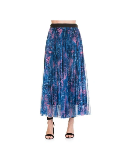 Shop Msgm Skirt In Blue