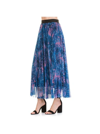 Shop Msgm Skirt In Blue