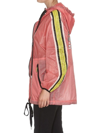 Shop Marc Jacobs Hooded Windbreaker In Bright Pink