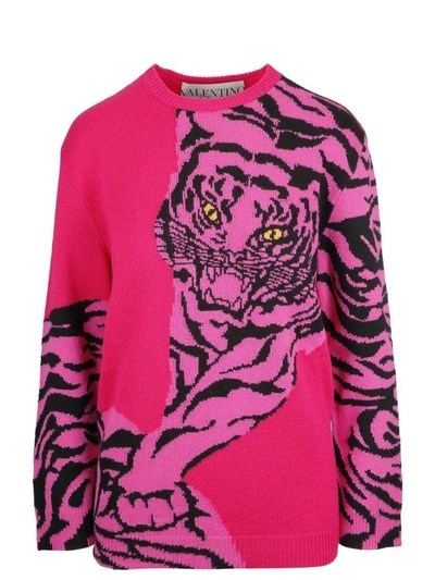 Shop Valentino Animal Sweater In Am8