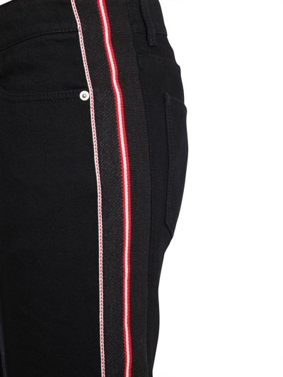 Shop Alexander Mcqueen Kickback Trousers In Nero