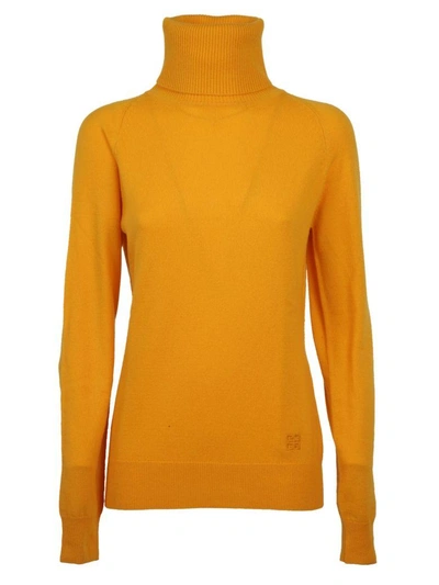 Shop Givenchy Turtleneck Sweater In Yellow