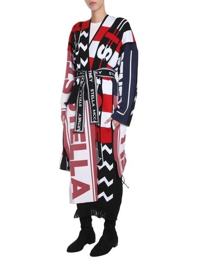 Shop Stella Mccartney Patchwork Coat In Multicolor