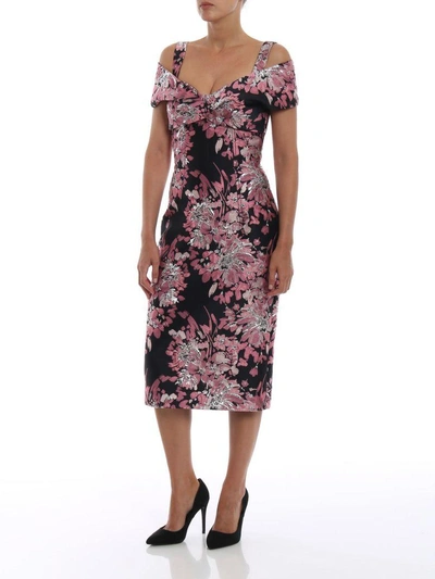 Shop Dolce & Gabbana Floral Dress In Multicolor