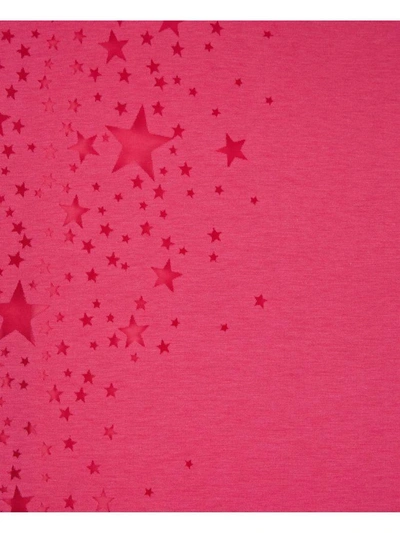 Shop Stella Mccartney Star Cut-out T-shirt In Bright Pink
