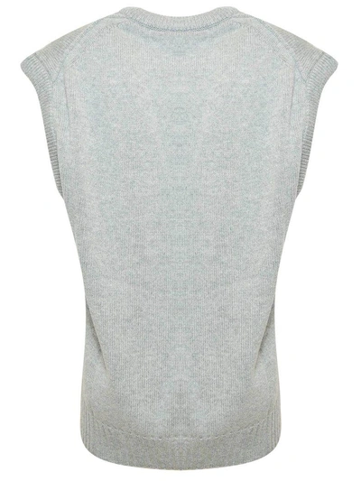 Shop Chloé Sleeveless Sweater In Radiant Grey