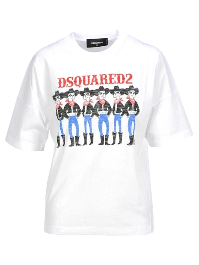 Shop Dsquared2 D Squared Tshirt Twins In White